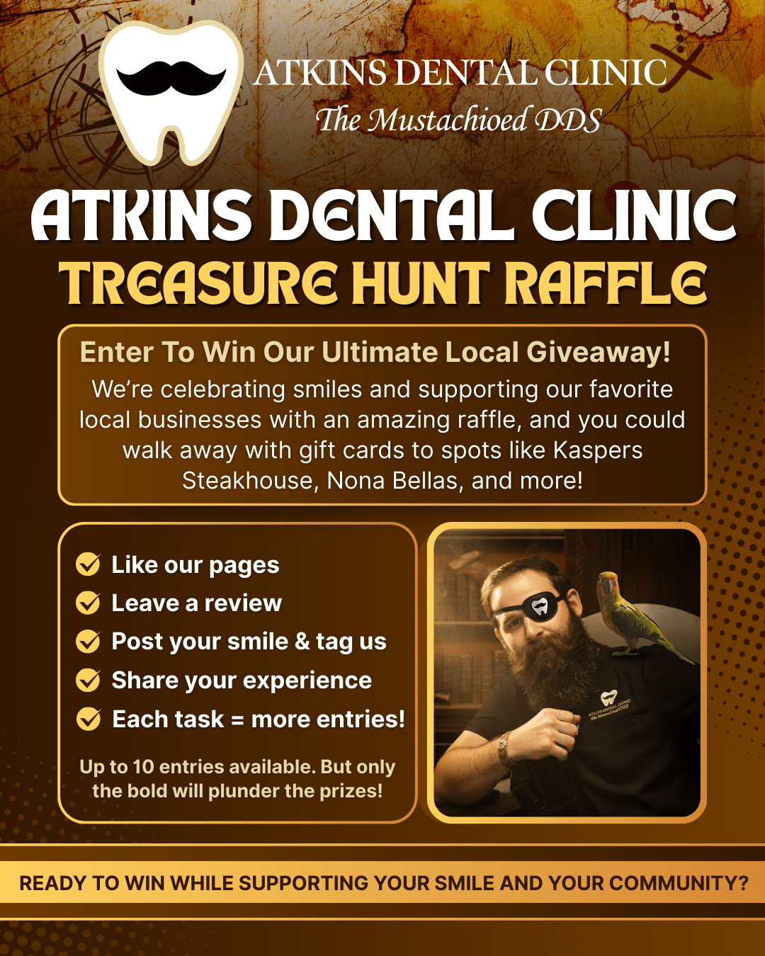 Atkins Dental Clinic - Treasure Hunt Raffle